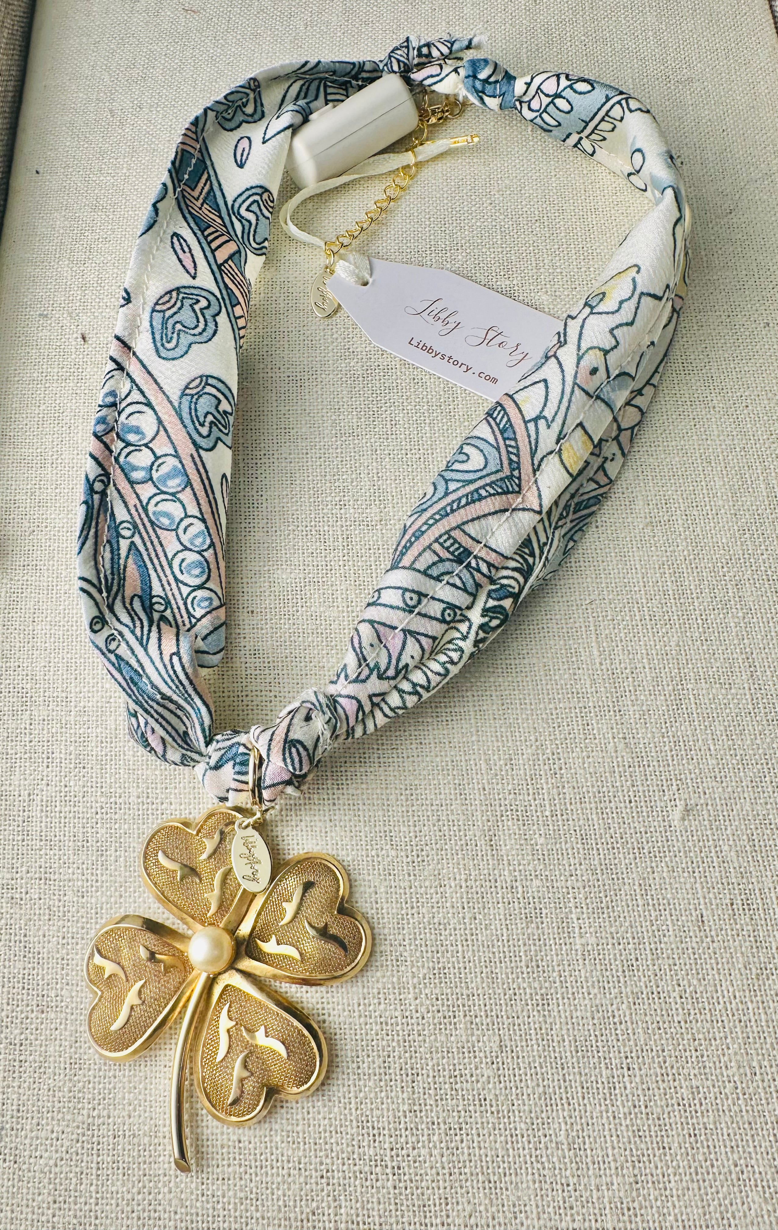 Lucky Vintage Clover OOAK Necklace