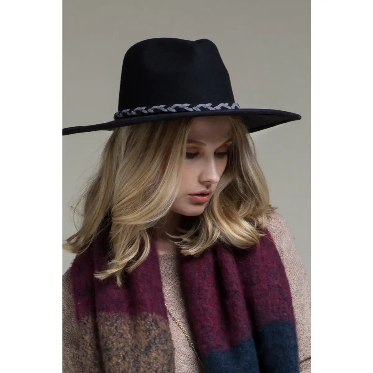 100% Wool Panama Hat & Braid