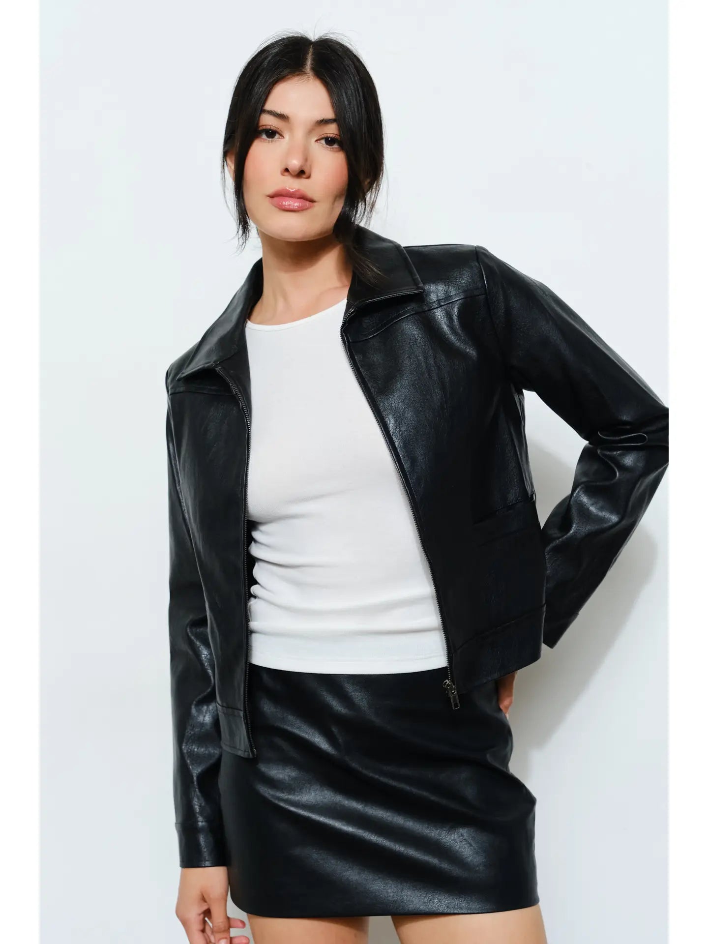 Nina Vegan Leather Jacket