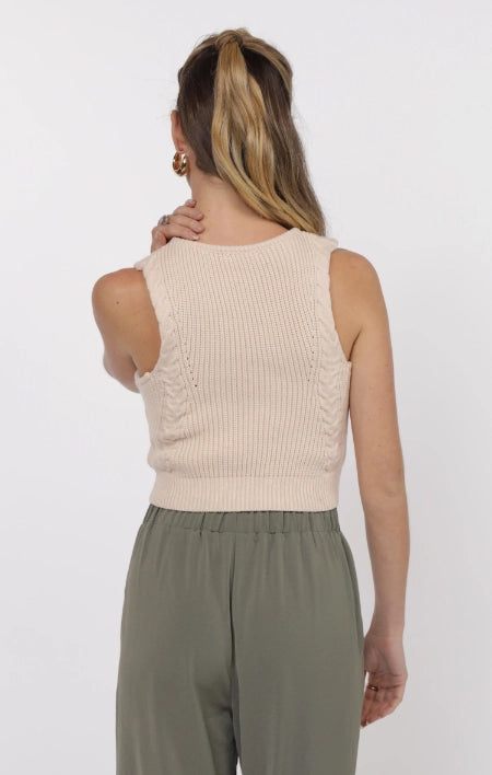 Sage the Label Go To It Sleeveless Sweater Top