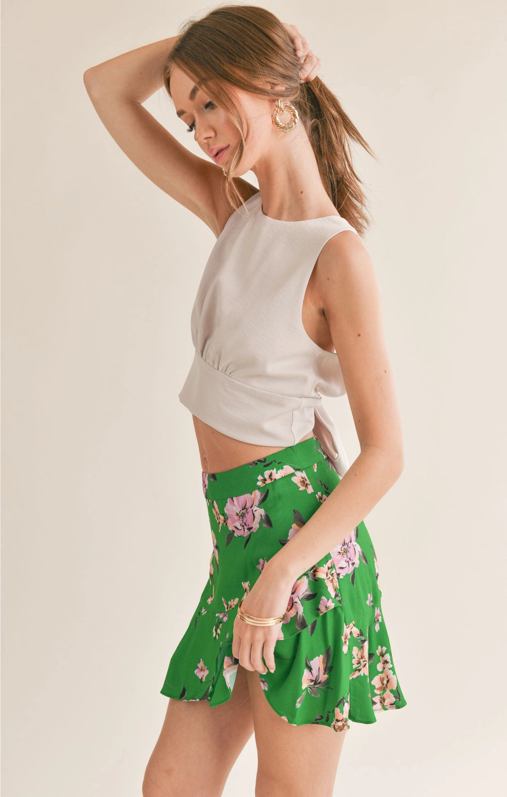 Sage the Label Jess Open Back Tie Top