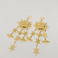 Smiley Sun Star Tassel Earring