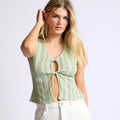 Sage the Label Locally Grown Front Twist Keyhole Tank