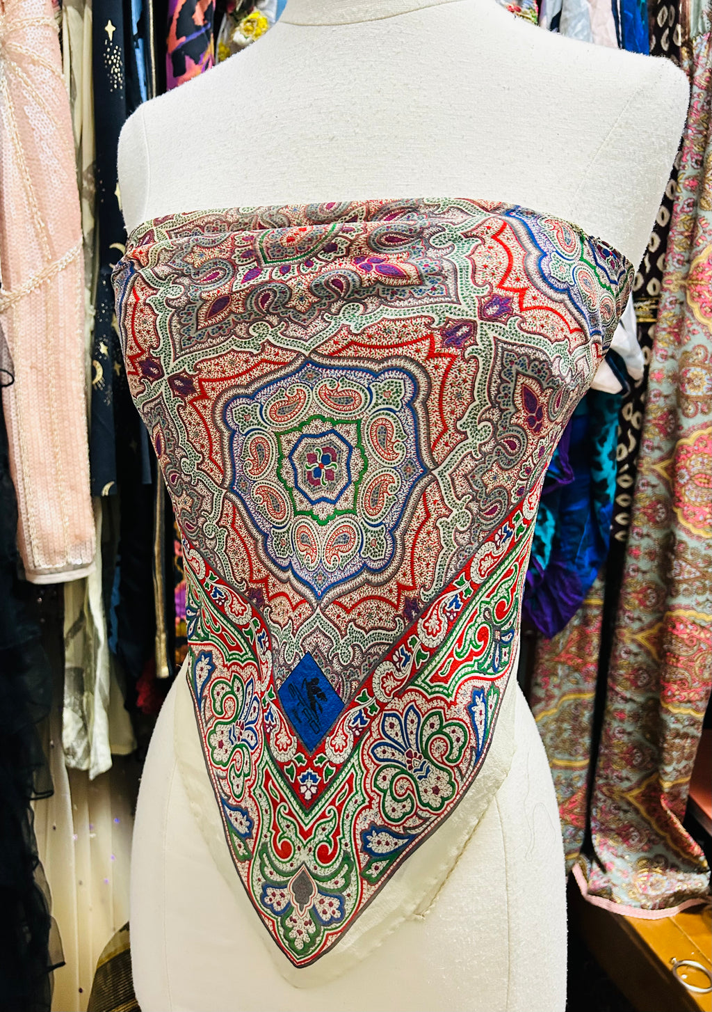 OOAk Vintage Etro Designer Scarf Top