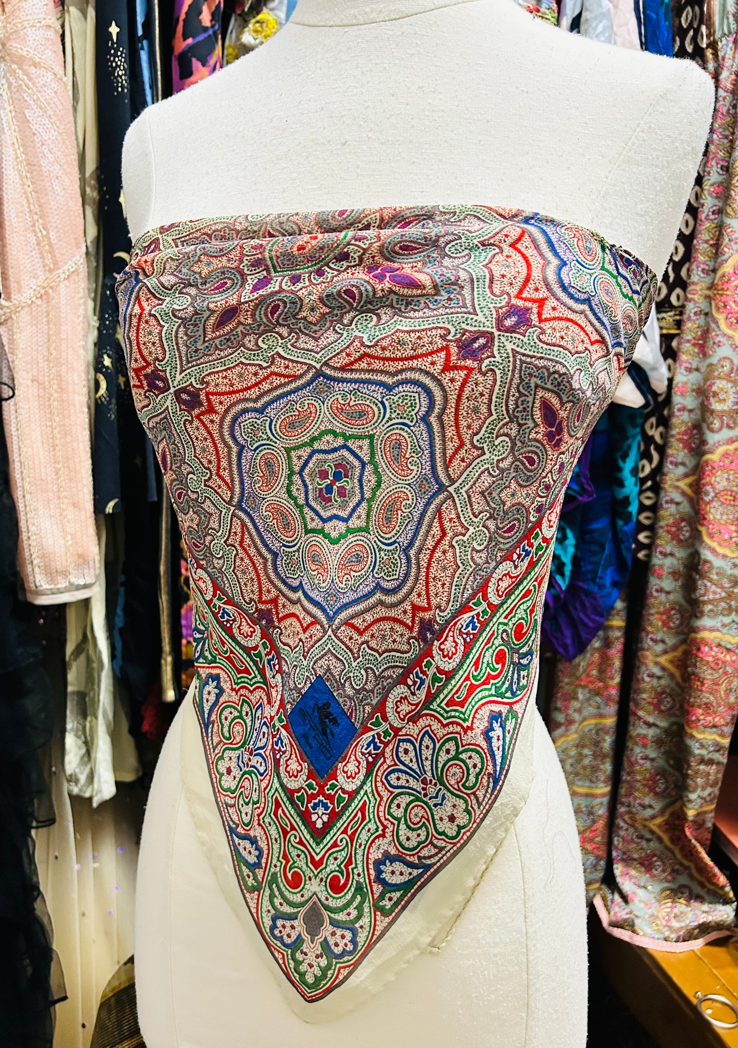 OOAk Vintage Etro Designer Scarf Top