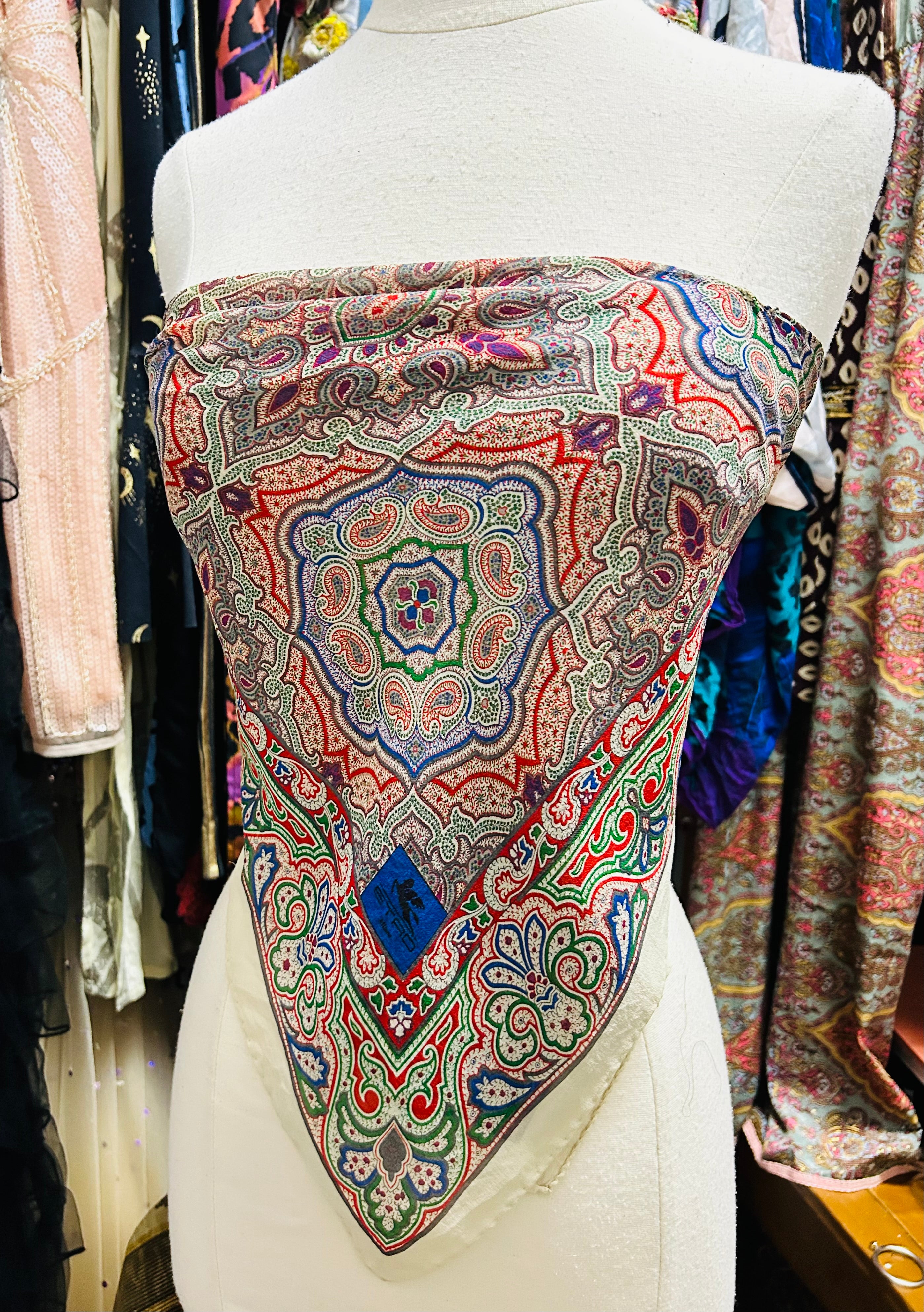 OOAk Vintage Etro Designer Scarf Top
