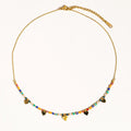 Archie 18K Gold Beaded Heart Necklace
