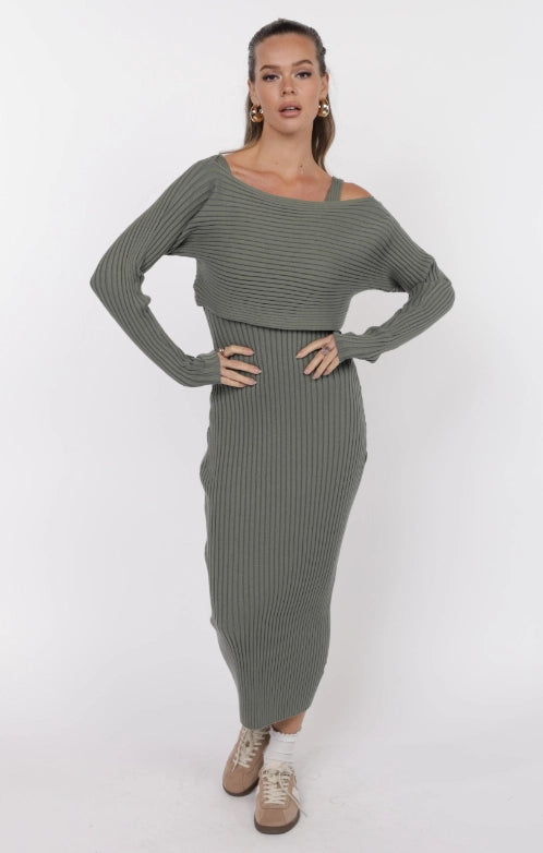Sage The Label Gabi Sweater Top and Dress Set