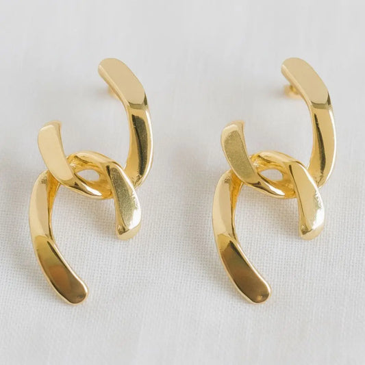 Statement Geometric Drop Earrings