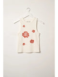 Vintage Roses Waffle Knit Graphic Tank Top