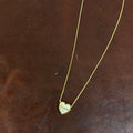 LUXE MOP PEARL HEART MAMA NECKLACE