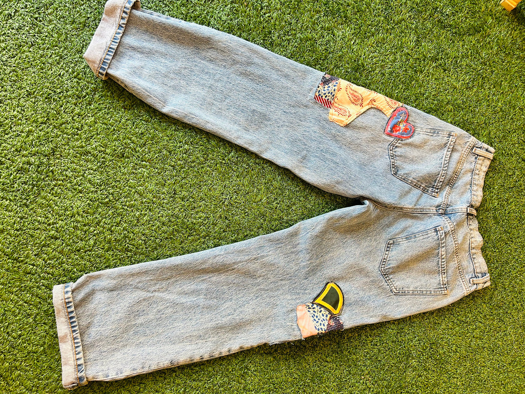 OOAK Vintage Daydreamer Patchwork Jeans