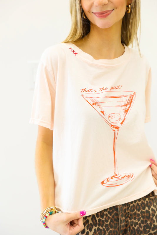 All Us That's the Spirit Wide Neck Tee