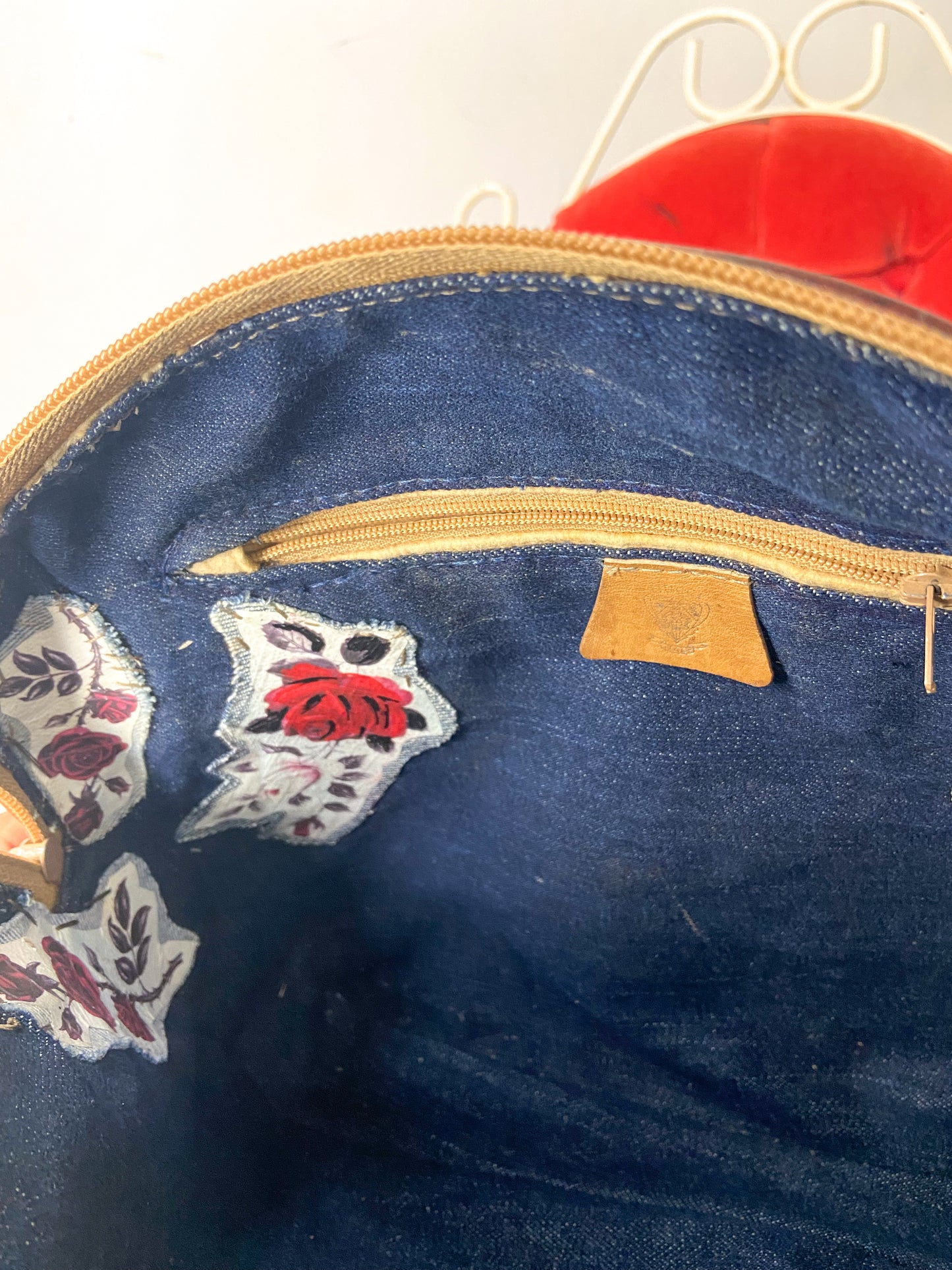 OOAK Vintage Gucci Purse w/ Leather Frame & Bag Chain