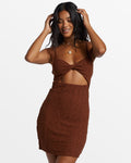 BILLABONG FLOWER HOUR TEXTURED MINI DRESS