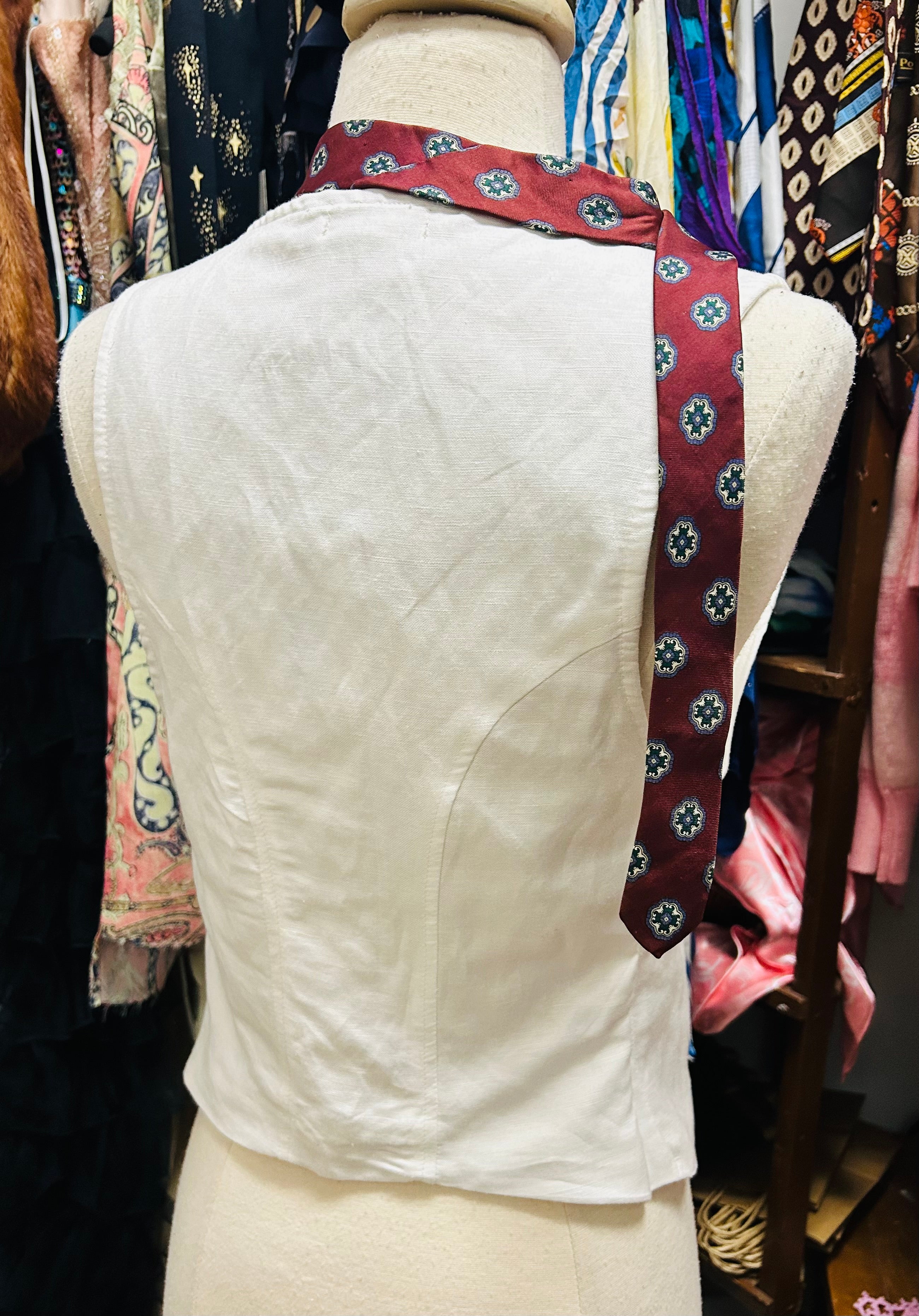 OOAK Tie Scarf Vest