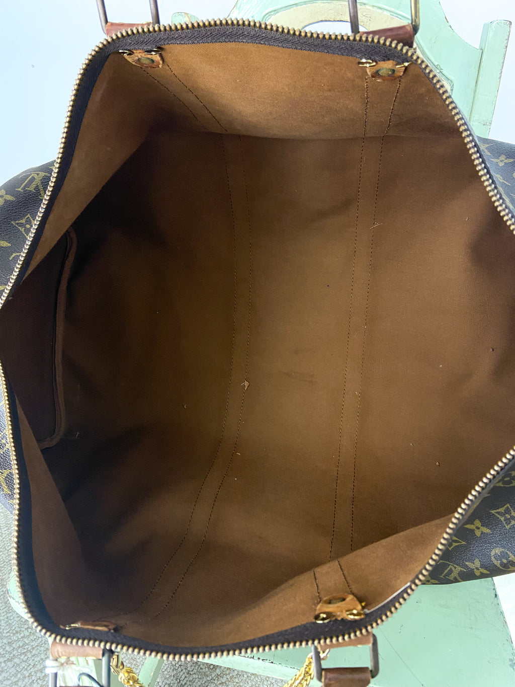 OOAK VINTAGE LV UPCYLED LARGE DUFFLE BAG