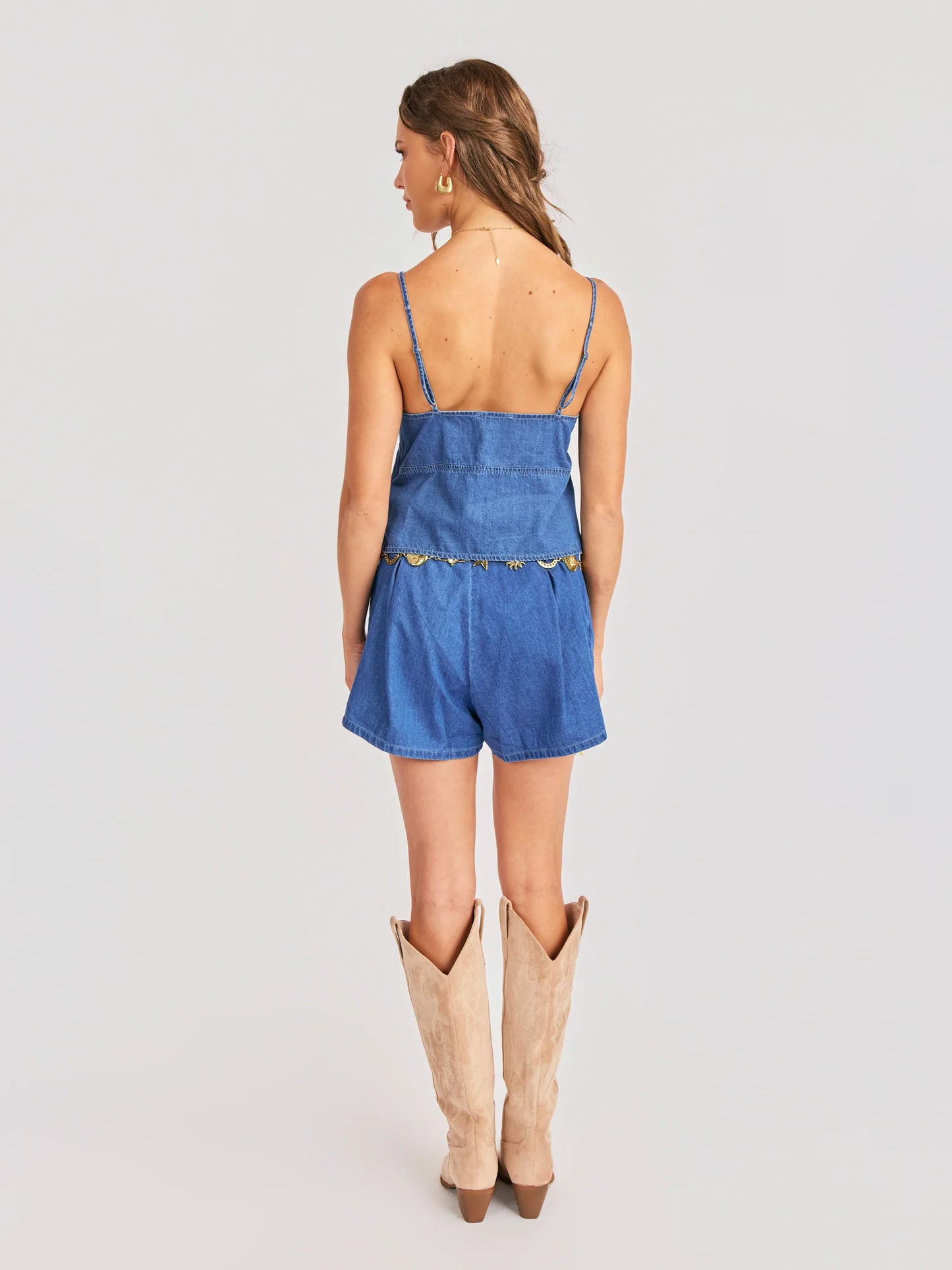 Sadie & Sage Rango Chambray Tank
