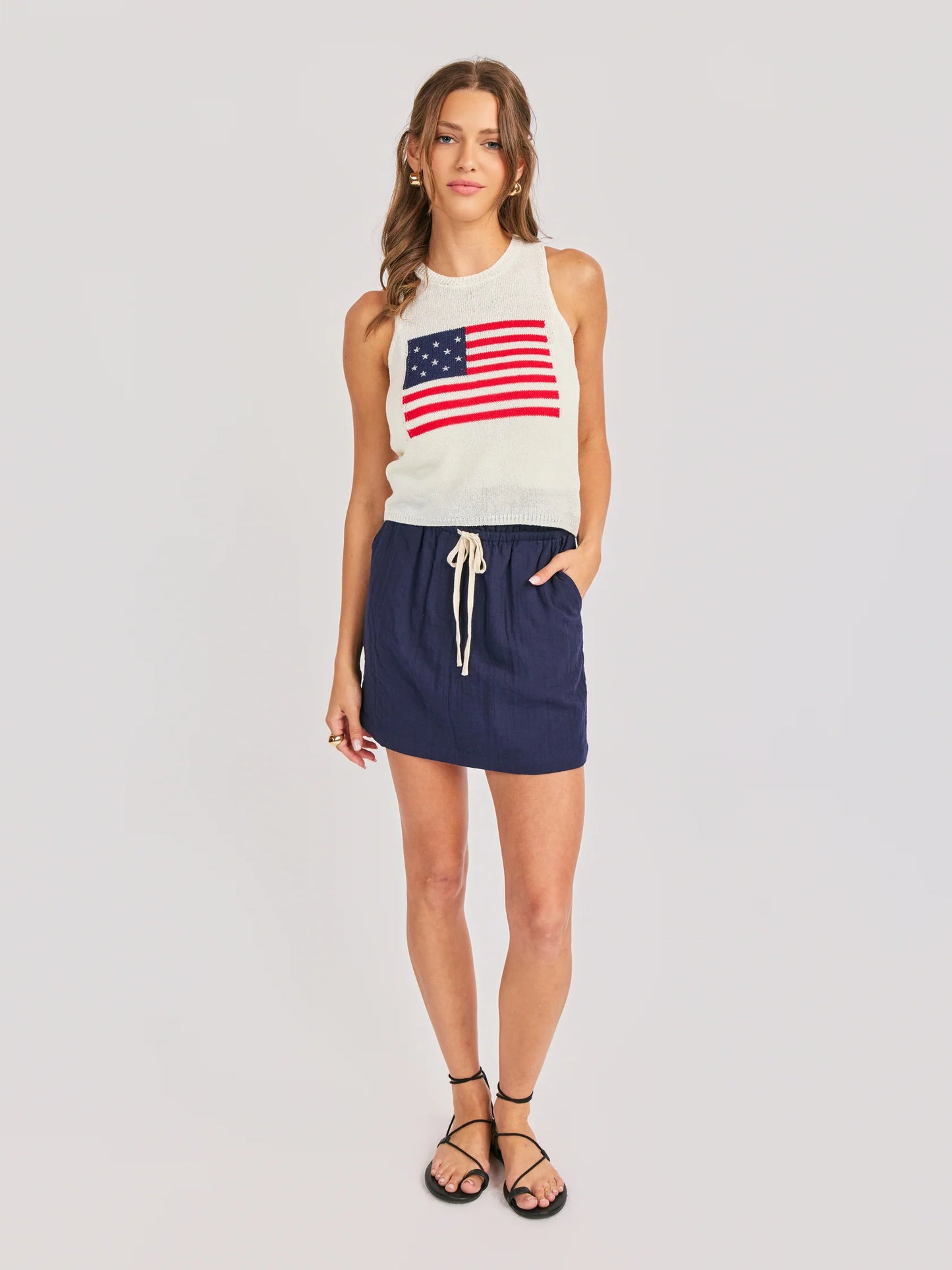 Sadie & Sage American Spirit Sweater Tank