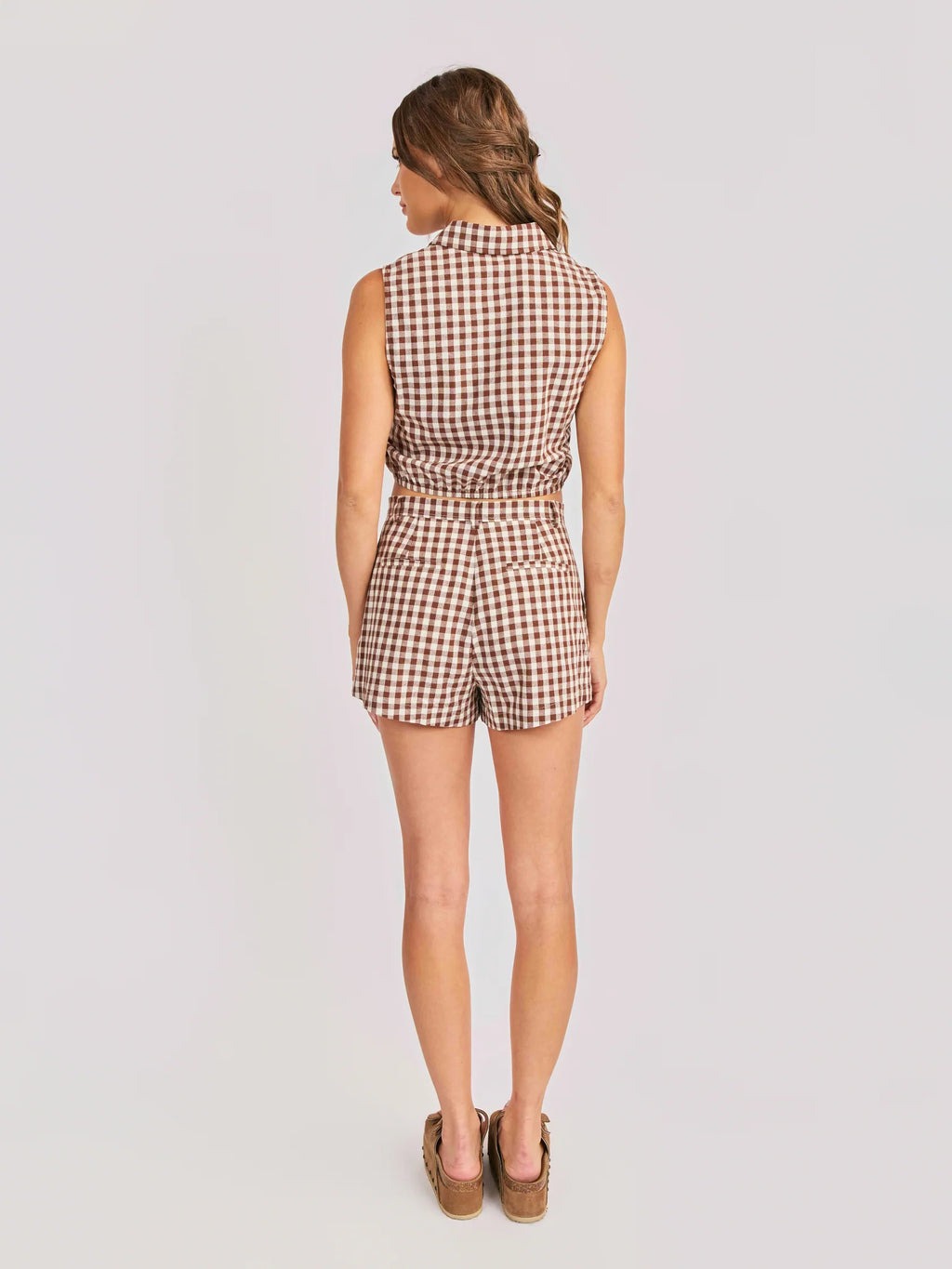 Sadie & Sage Mustang Gingham Shorts