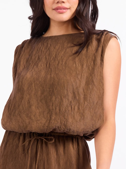 Sadie & Sage Sepia Sky Bubble Top
