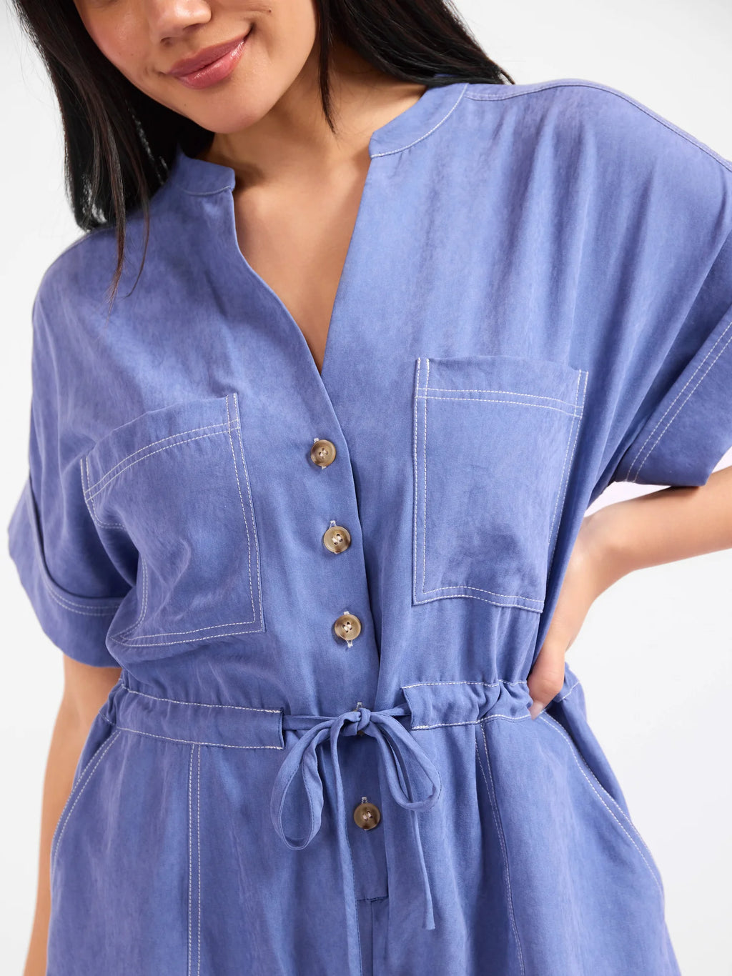 Sadie & Sage Softly Yours S/Slv Romper