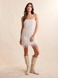 Sadie & Sage Angel Wings Fringe Mini Dress