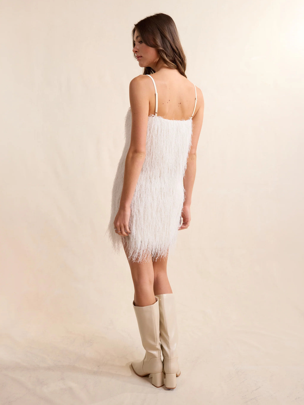 Sadie & Sage Angel Wings Fringe Mini Dress