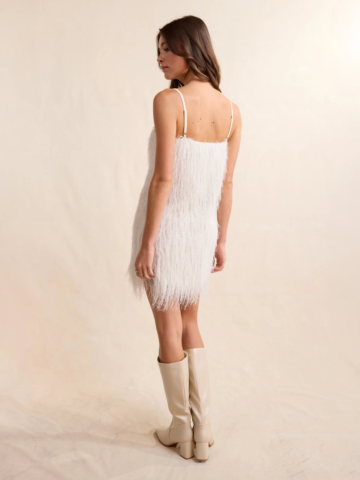 Sadie & Sage Angel Wings Fringe Mini Dress