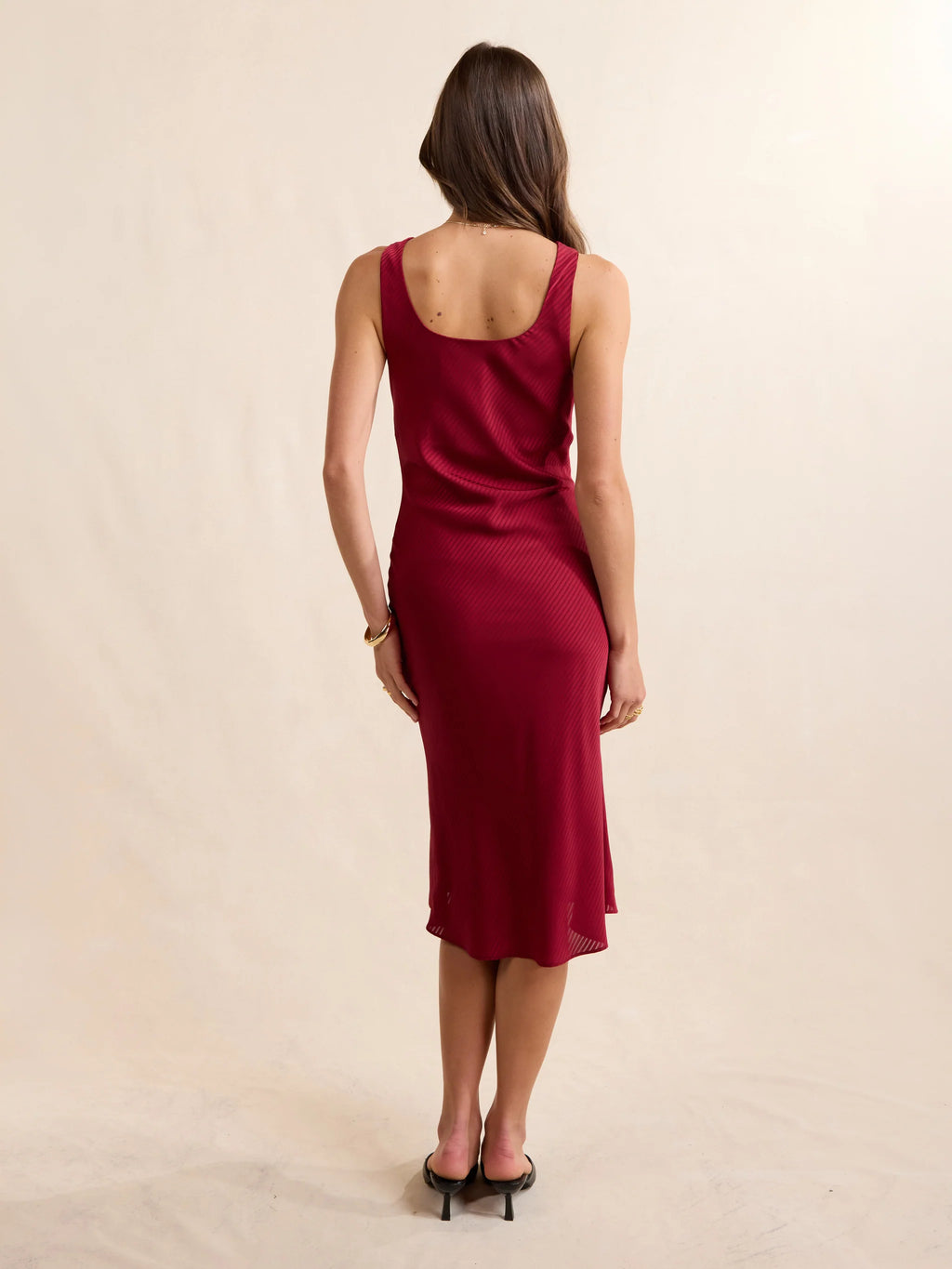 Sadie & Sage Inner Circle Cowl Neck Midi Dress