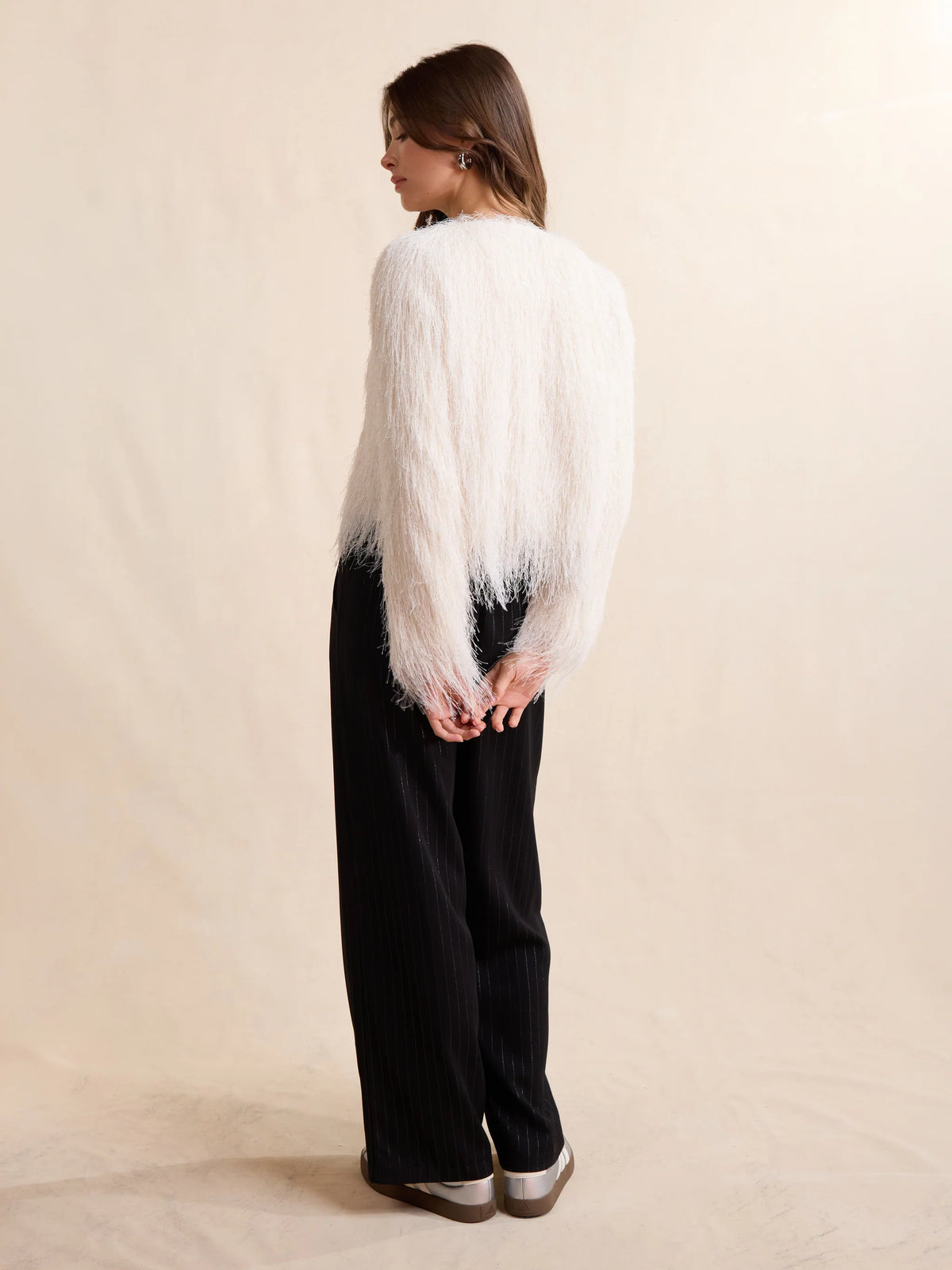 Sadie & Sage Angel Wings Fringe Jacket