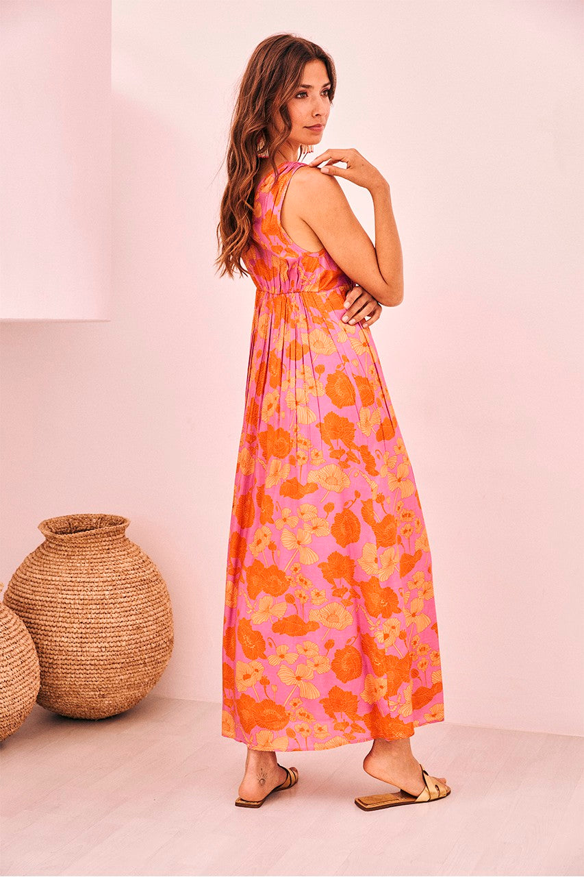 Nekane Flowers Cut Out Dress
