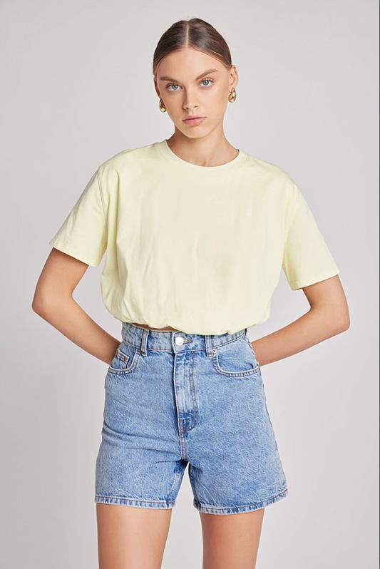 Cropped Top with Elastic Band