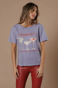 But first Cocktails Wide Neck Tee