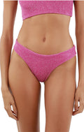 Malai Textured Sparkling Easy Pink Neo Paramount Bikini Bottom
