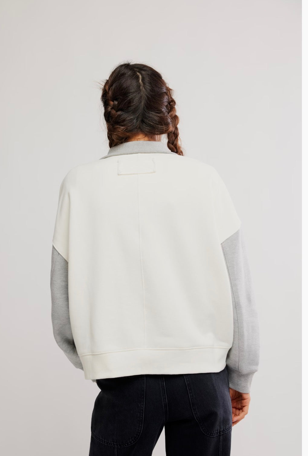 FREE PEOPLE COLORBLOCK TIMELESS PULLOVER