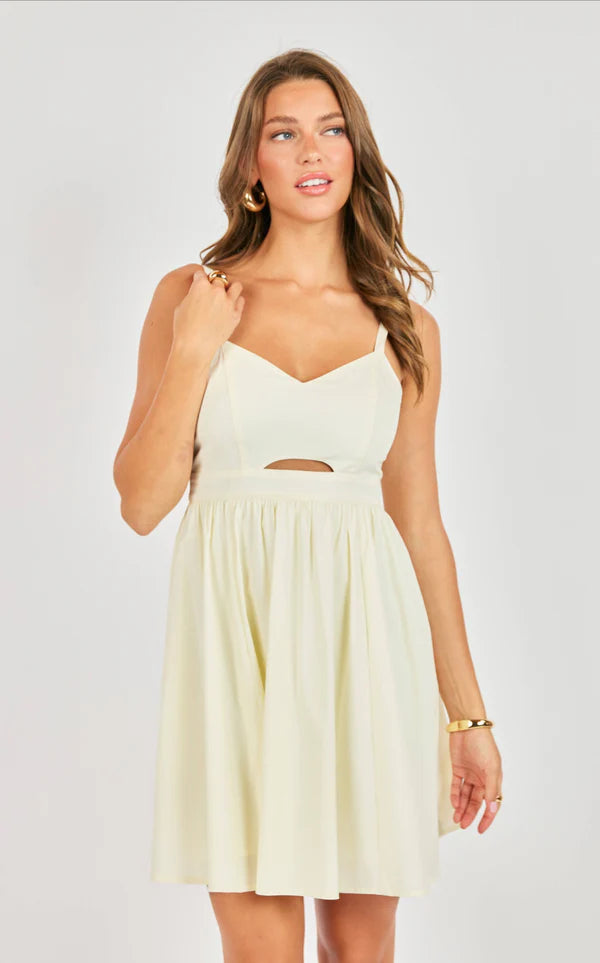 Sadie & Sage Shades on Cutout Mini Dress