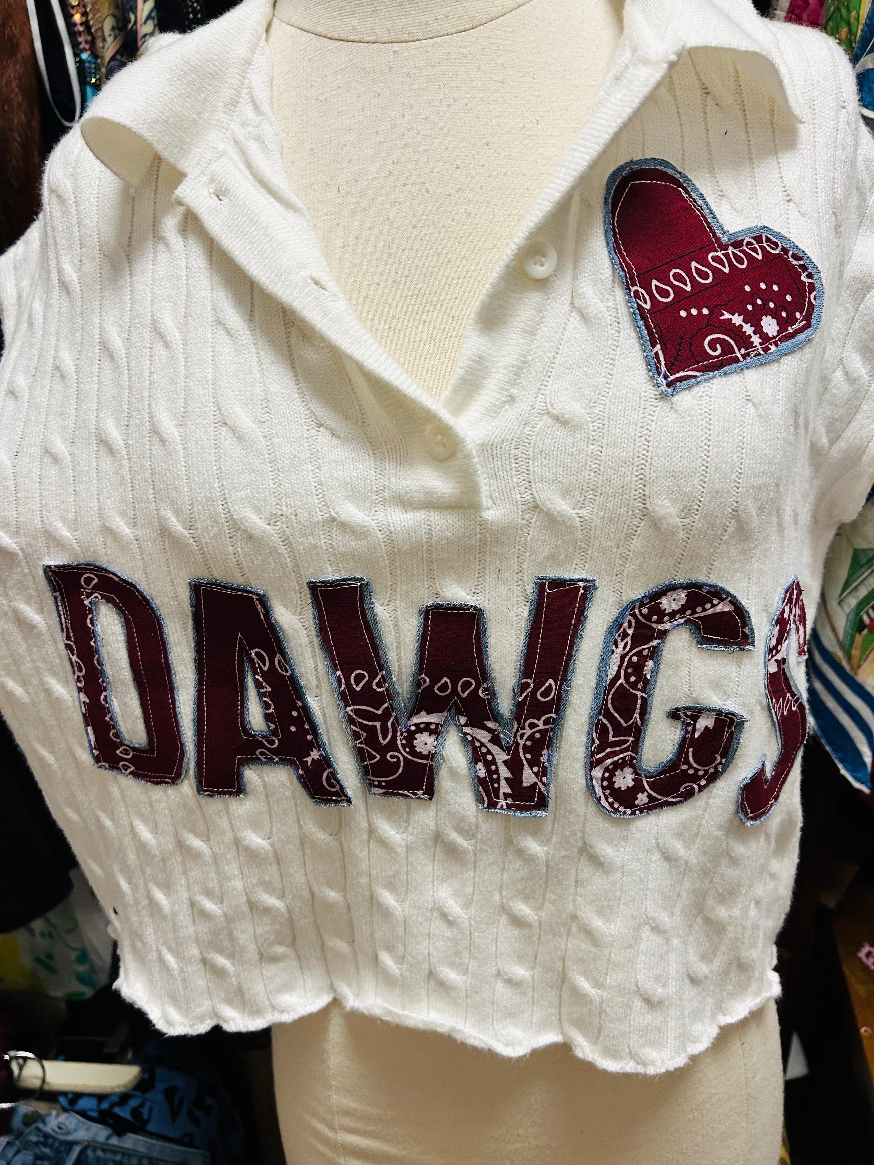 OOAK MSU Love Cropped Sweater