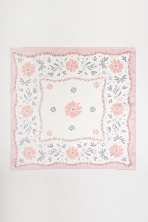 Flower Pattern Bandana Scarf