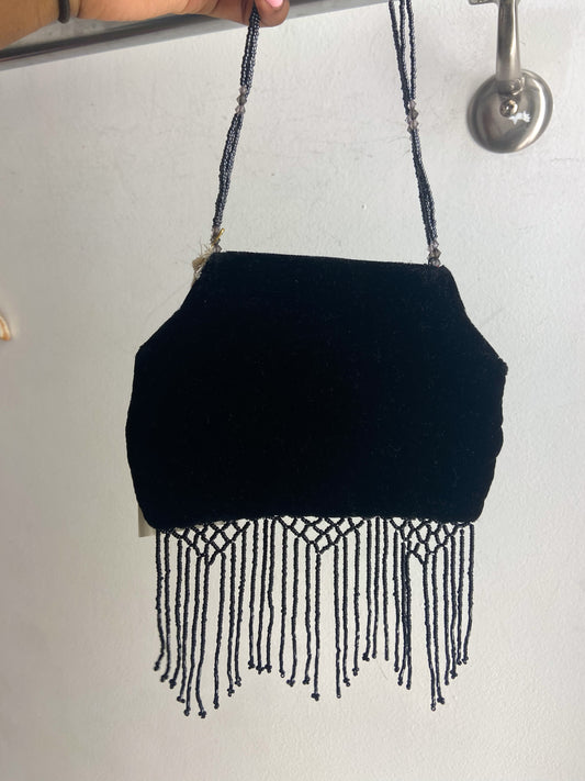 OOAK Vintage Velvet Beaded Evening Purse