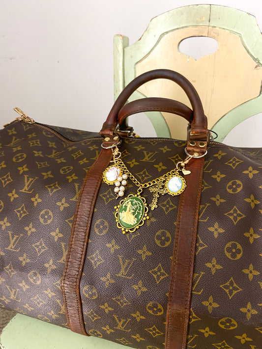 OOAK VINTAGE LV UPCYLED LARGE DUFFLE BAG