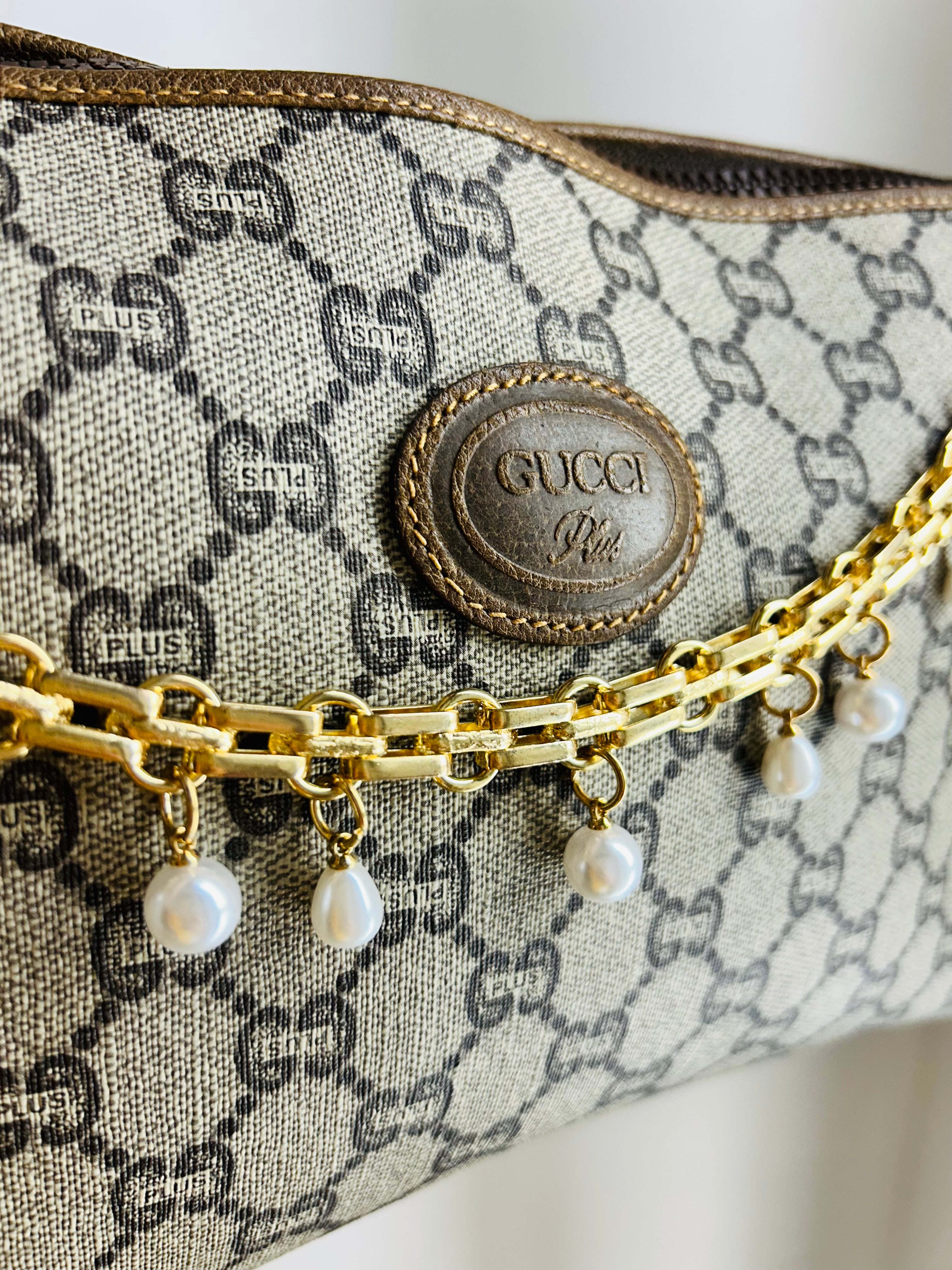 OOAk Vintage Guci Clutch w/ Handmade Strap