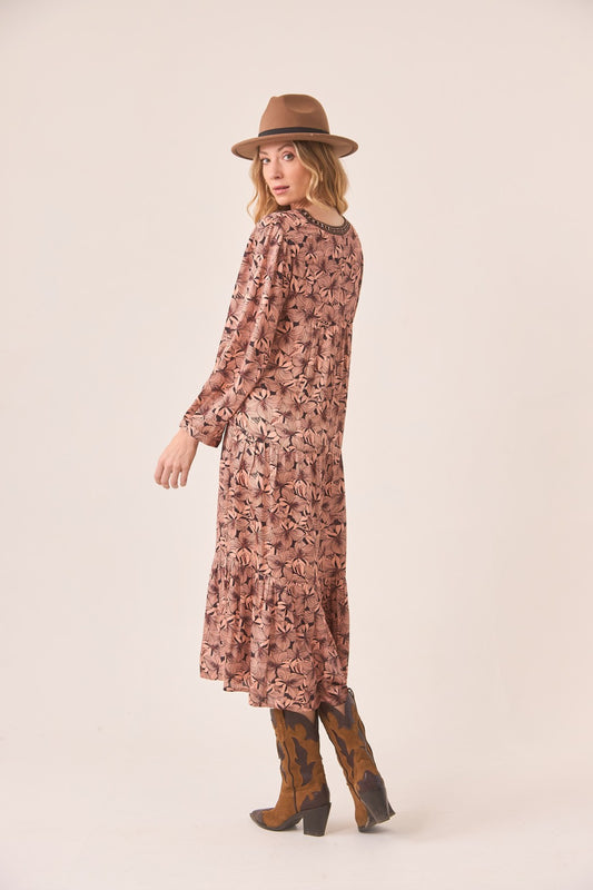 Nekane RETRO FLORAL MIDI DRESS