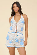 Surf Gypsy Crochet Shorts w/ Embroidery