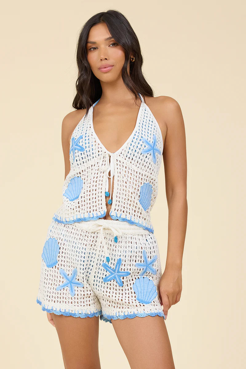 Surf Gypsy Crochet Shorts w/ Embroidery