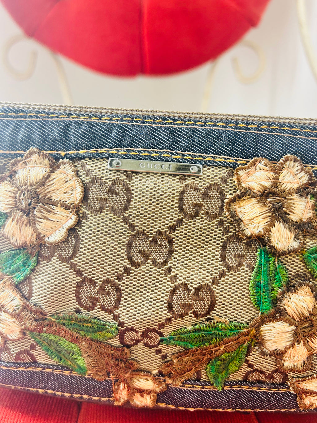 OOAK Vintage Mini Floral Butterfly Shoulder Bag