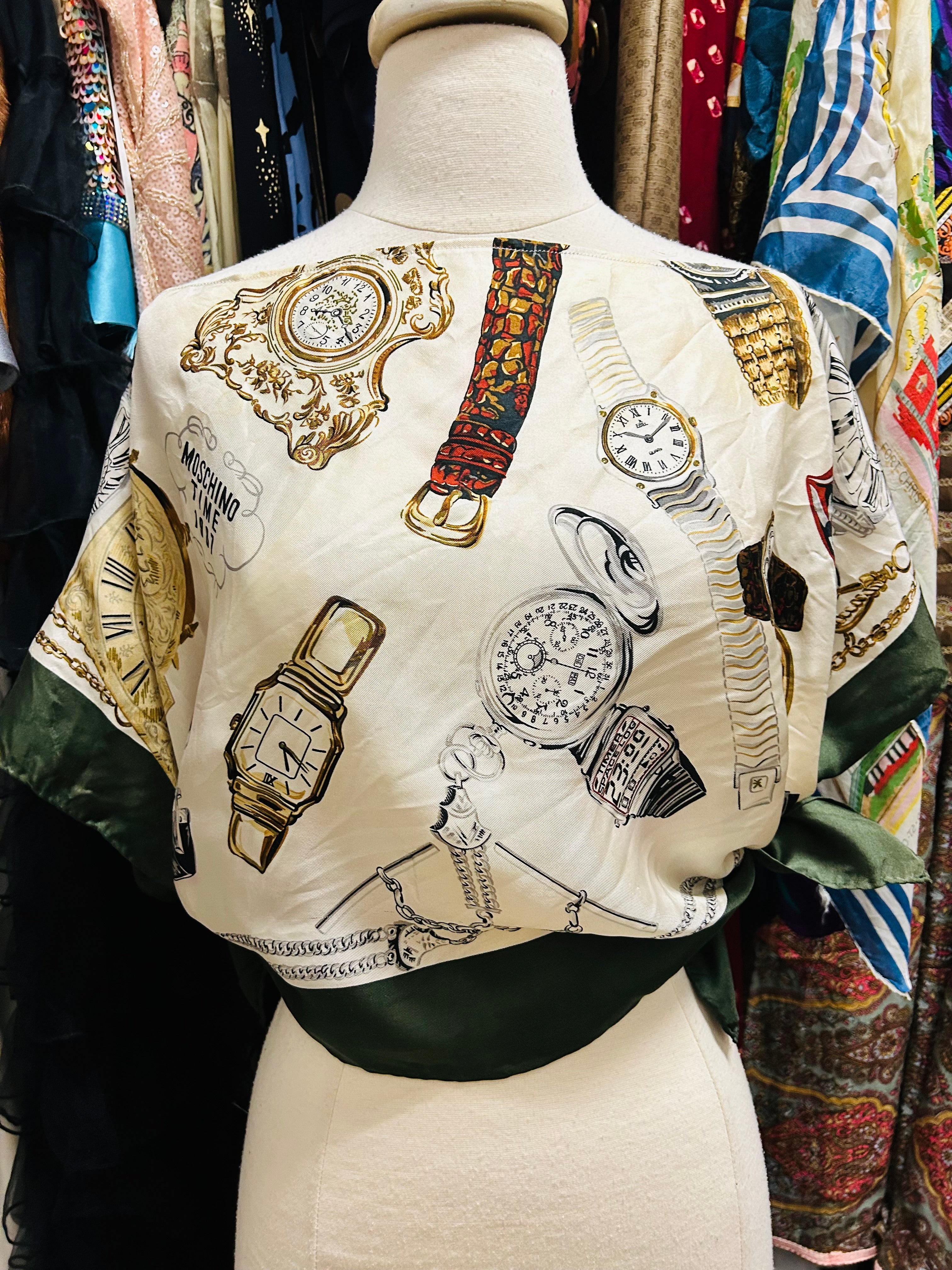 OOAK Vintage '1987' Moschino Scarf Poncho or Top