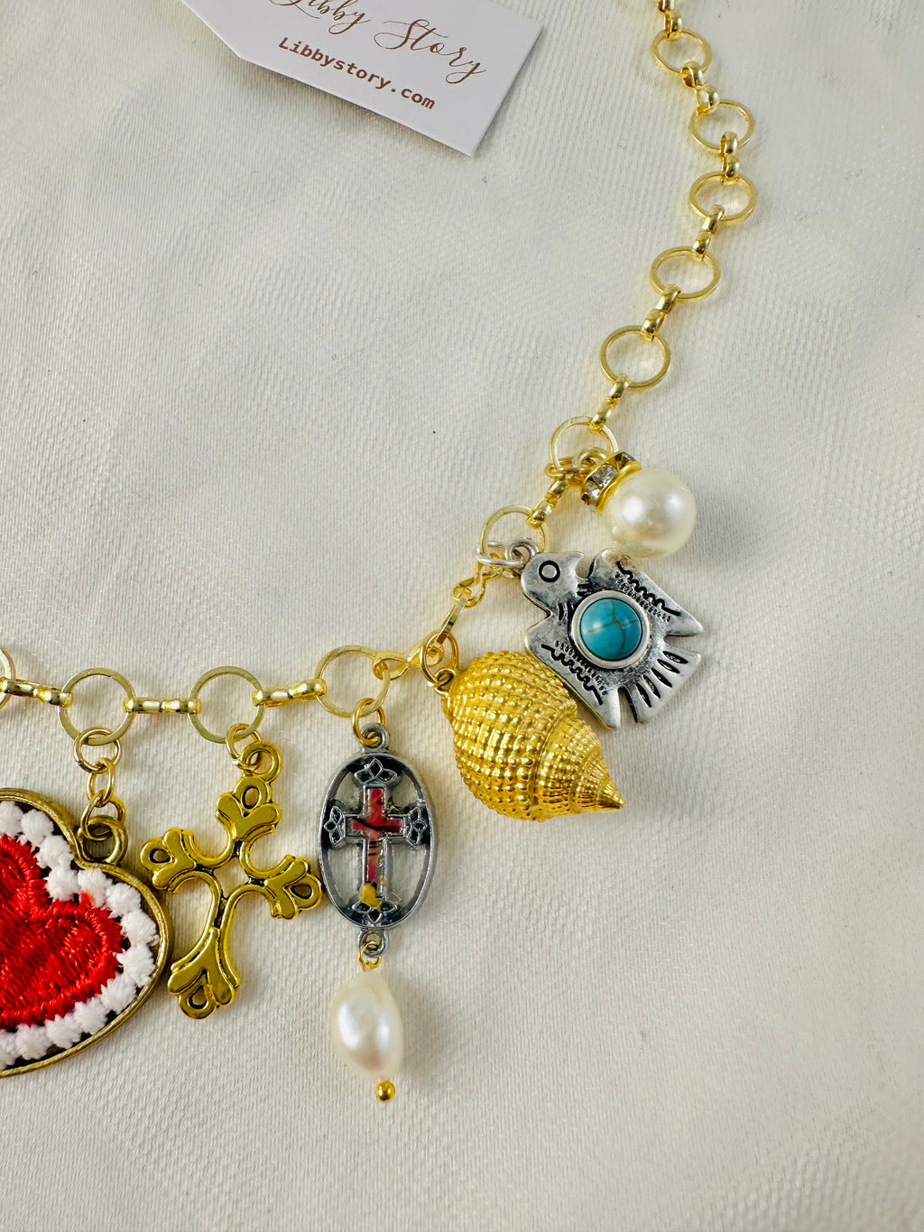 OOAK handmade Heart Pendant Necklace