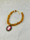 OOAK Semi Precious Stones Cameo Necklace