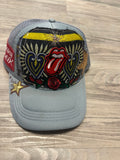Rock-on Multi Patch Embroidered Trucker Hat